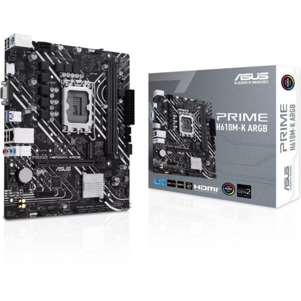 art_asu-pb20prime20h610m-k20argb_1-2 Placa Base Asus Prime H610M-K ARGB Socket 1700/ DDR5/ PCIe 4.0/ Micro ATX