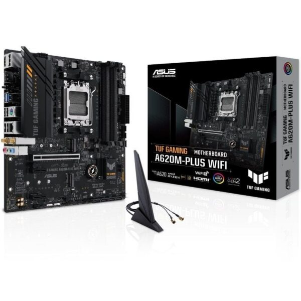 art_asu-pb20tuf20gam20a620m-plus20wi_1-2 Placa Base Asus TUF GAMING A620M-PLUS WiFi Socket AM5/ DDR5/ PCIe 4.0/ Micro ATX