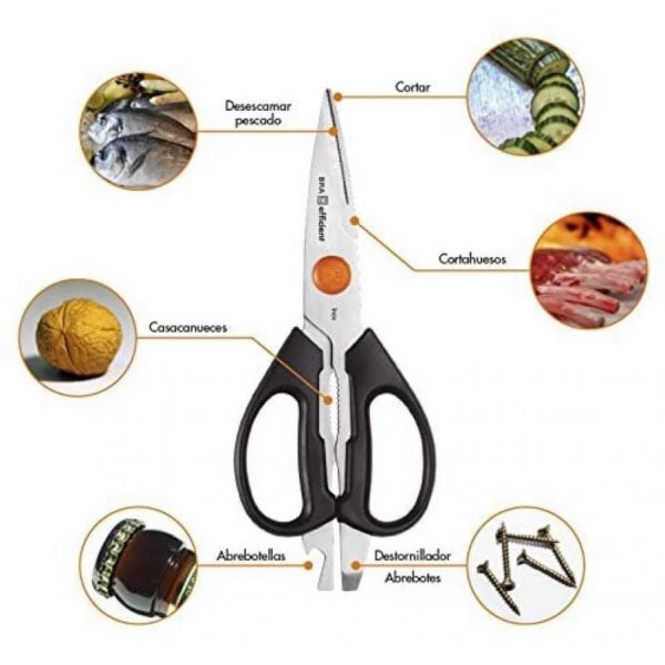 art_bra-tijeras20a198008_2 Tijeras Multiusos Bra Efficient A198008/ Hoja 210mm/ Acero inoxidable