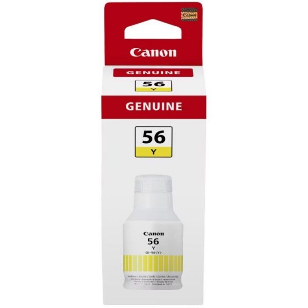 Botella de Tinta Original Canon GI-56/ Amarilla