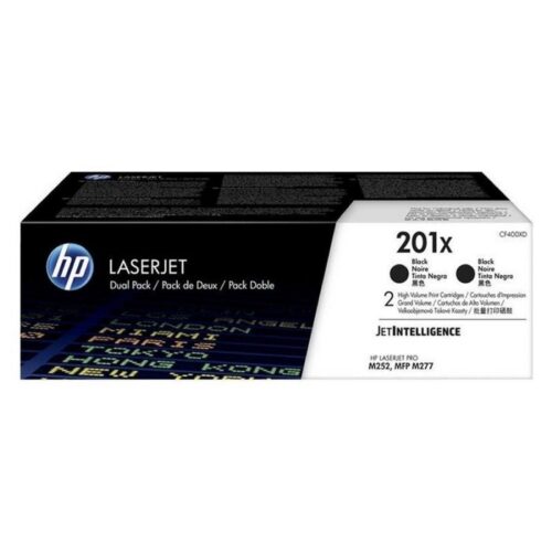 art_cf400xd_1-2 Tóner Original HP nº201X XL Alta Capacidad Multipack/ 2x Negro