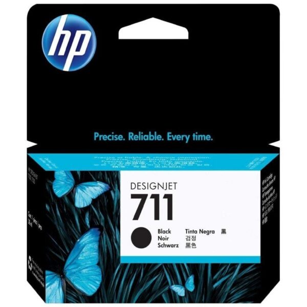 Cartucho de Tinta Original HP 711 Negro - 38 ml - Impresión Precisa y Duradera