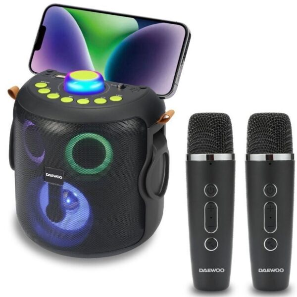 art_dae-alt20dw3008_1-2 Altavoz con Bluetooth Daewoo Karaoke DW3008/ 15W/ 1.0