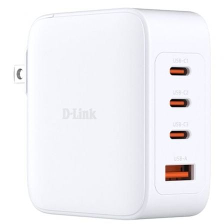 art_dlk-carga20dcf-14120e_1 Cargador de Pared GaN D-Link DCF-141/E/ 3xUSB Tipo-C/ 1xUSB/ 140W