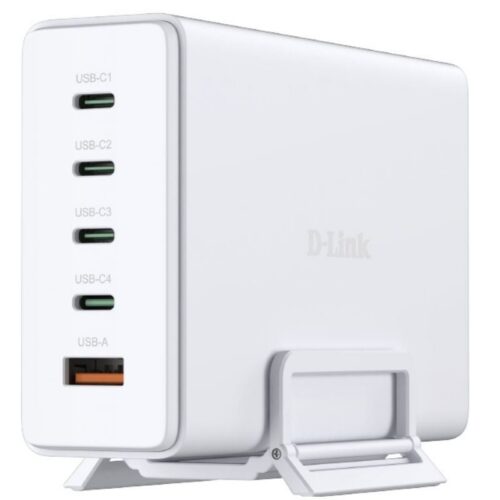 art_dlk-carga20dcf-24120e_1-1 Cargador Sobremesa GaN D-Link DCF-241/E/ 4xUSB Tipo-C/ 1xUSB/ 240W
