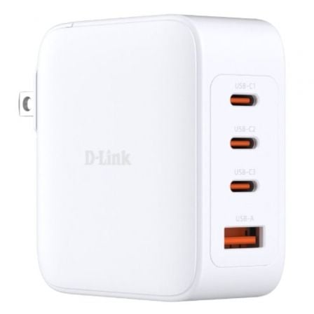 art_dlk-carga20dcp-101_1 Cargador de Pared GaN D-Link DCP-101/ 3xUSB Tipo-C/ 1xUSB/ 100W