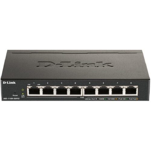 art_dlk-switch20dgs-1100-08pv220e_1-2 Switch D-Link DGS-1100-08PV2 8 Puertos/ RJ-45 10/100/1000 PoE