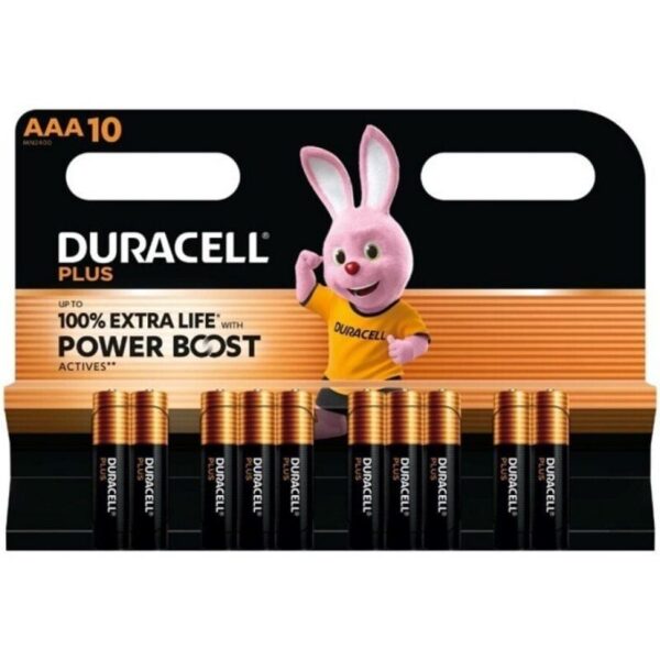 art_drc-pila20dpblr3b10_1-3 Pack de 10 Pilas AAA Duracell Plus Power Boost DPBLR3B10/ 1.5V/ Alcalinas