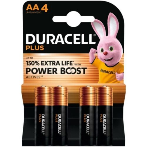 art_drc-pila20dpblr6b4_1-2 Pack de 4 Pilas AA Duracell Plus Power Boost DPBLR6B4/ 1.5V/ Alcalinas