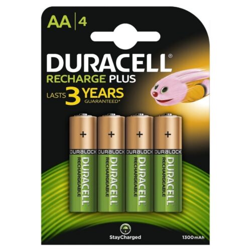 art_drc-pila20hr6-b_1-2 Pack de 4 Pilas AA Duracell HR6-B/ 1.2V/ Recargables