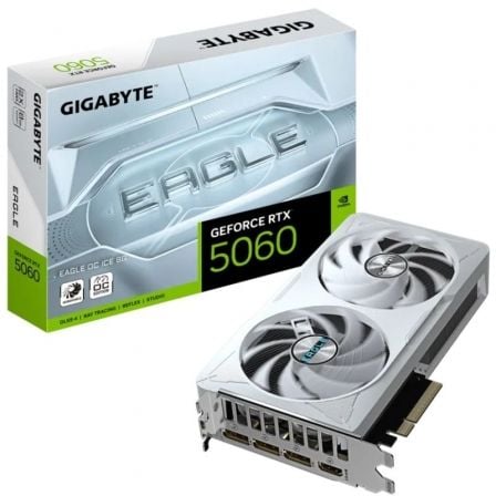 Tarjeta Gráfica Gigabyte GeForce RTX 5060 Eagle OC ICE/ 8GB GDDR7