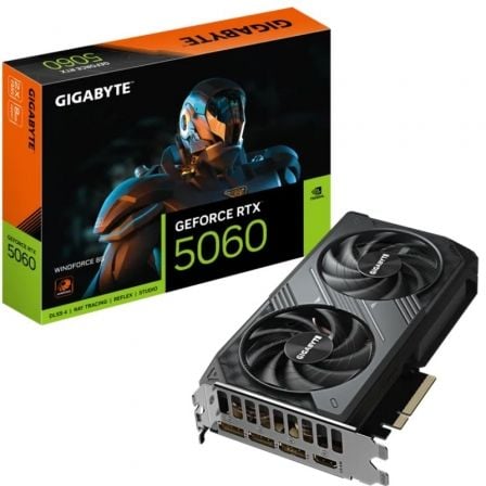 Tarjeta Gráfica Gigabyte GeForce RTX 5060 WindForce/ 8GB GDDR7