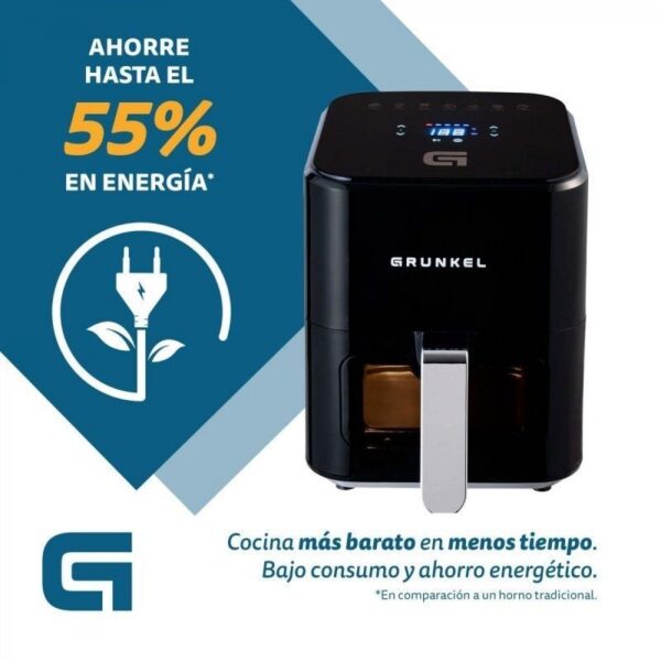 art_grk-pae-fre20bk20easy20fry_2 Freidora por Aire Airfryer / Sin Aceite Grunkel Black Easy Fryer/ 1200W/ Capacidad 4L