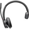 Auricular Inalámbrico Poly Voyager 4310-M para Microsoft Teams + Adaptador BT700 + Base de Carga/ con Micrófono/ Bluetooth/ Negro