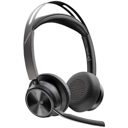 art_hp-pol209t9j4aa_1-1 Auriculares Inalámbricos Poly Voyager Focus 2 para Microsoft Teams + Adaptador USB-C-A + Soporte de Carga/ con Micrófono/ Bluetooth/ Negro