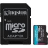 Tarjeta de Memoria Kingston CANVAS Go! Plus 128GB microSD XC con Adaptador/ Clase 10/ 200MBs
