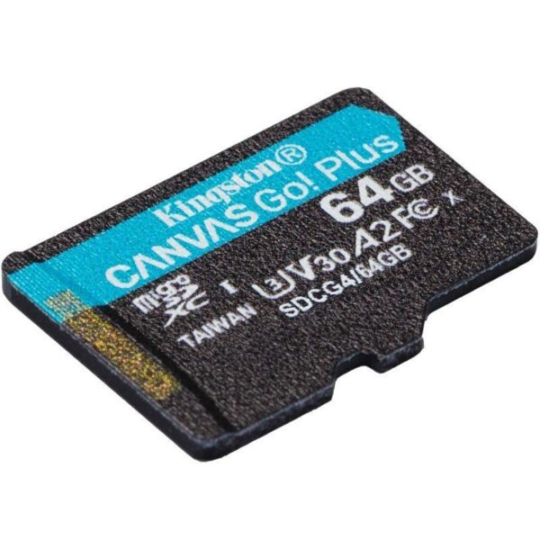 Tarjeta de Memoria Kingston CANVAS Select Plus 64GB microSD XC/ Clase 10/ 200MBs