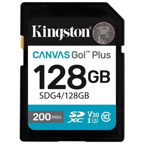 art_kin-sd20sdg420128gb_1-2 Tarjeta de Memoria Kingston CANVAS Go! Plus 128GB SD XC/ Clase 10/ 200MBs