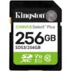 Tarjeta de Memoria Kingston CANVAS Select Plus 256GB SD XC/ Clase 10/ 150MBs