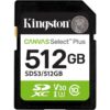 Tarjeta SD Kingston Canvas Select Plus 512GB - Clase 10, 150MB/s