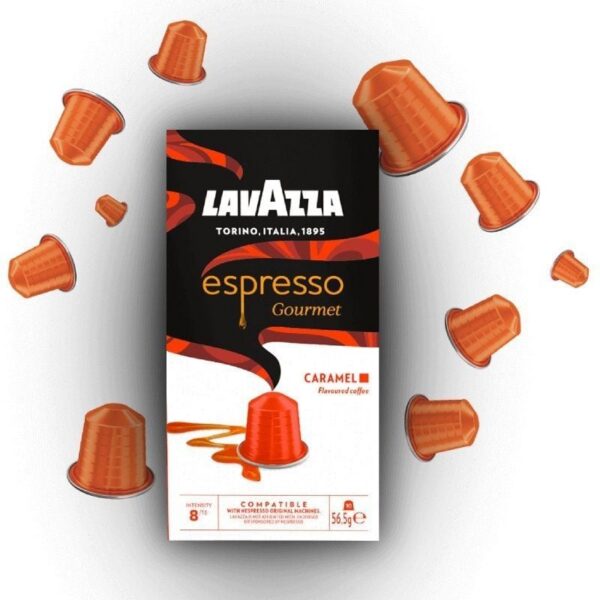 art_lav-cafe20esp20gou20caramel2010c_2 Cápsula Lavazza Espresso Gourmet Caramel para cafeteras Nespresso/ Caja de 10