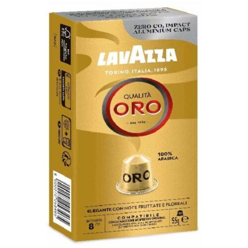 art_lav-cafe20qualita20oro_1-2 Cápsula Lavazza Qualitá Oro para cafeteras Nespresso/ Caja de 10