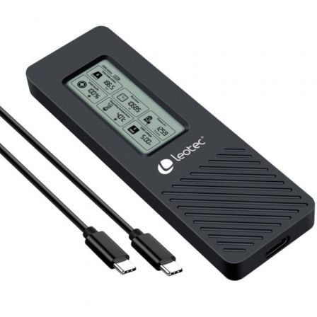 art_leo-caja20lem2ext01_1-1 Caja Externa para Disco SSD M.2 NVMe Leotec LEM2EXT01/ USB 3.2/ con Pantalla LCD