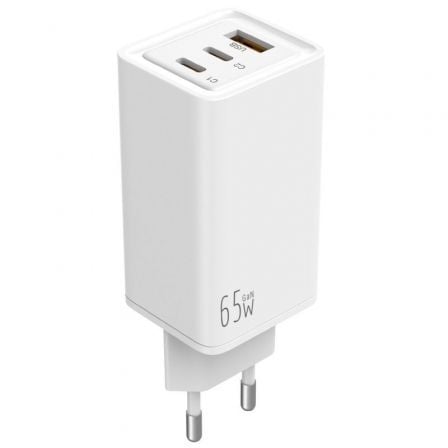 art_leo-carga20lecsph65w3w_1-1 Cargador de Pared GaN Leotec LECSPH65W3W/ 2xUSB Tipo-C/ 1xUSB/ 65W