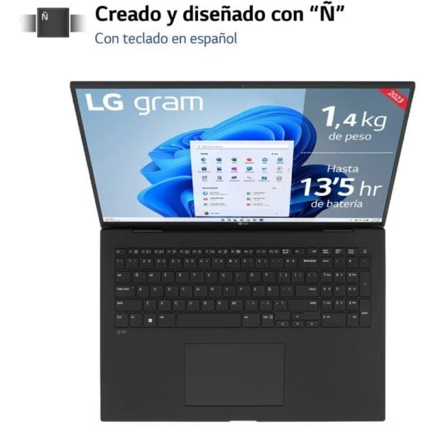 art_lgp-17z90r-e20ad78b_2 Portátil LG Gram 17Z90R-E.AD78B Intel Core i7-1360P/ 32GB/ 1TB SSD/ GeForce RTX 3050/ 17"/ Win11