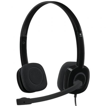 art_log-aur20981-000589_1-1 Auriculares Logitech H151/ con Micrófono/ Jack 3.5/ Negros