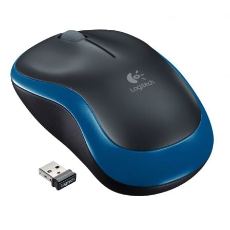 art_log-mou20m18520azul_1 Ratón Inalámbrico Logitech M185/ Hasta 1000 DPI/ Azul