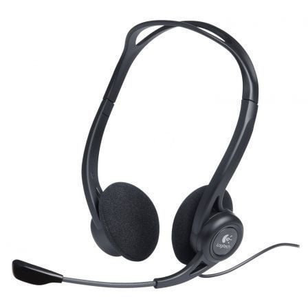 art_log-o20981-000100_1 Auriculares Logitech Headset PC 960/ con Micrófono/ USB/ Negros