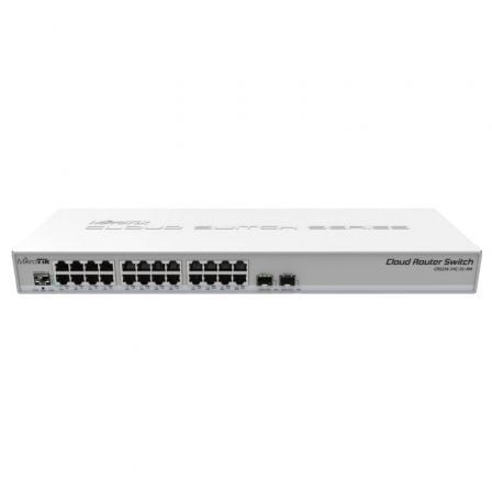 art_mkt-switch20crs326-24g-2s20rm_1 Switch Router Mikrotik CRS326-24G-2S+RM 26 Puertos/ RJ45 10/100/100/ SFP/ PoE