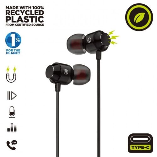 art_muv-aur20m3220bk_1-1 Auriculares Intrauditivos Muvit For Change MCHPH0006/ con Micrófono/ USB Tipo-C/ Negros