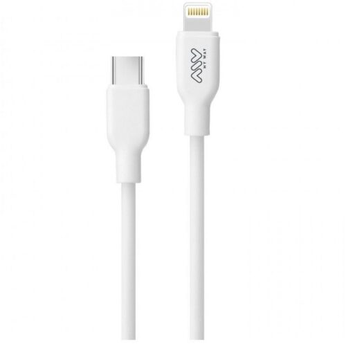 art_myw-cab20mwusc0023_1-1 Cable USB 2.0 Tipo-C Lightning Myway MWUSC0023/ USB Tipo-C Macho - Lightning Macho/ 1m/ Blanco