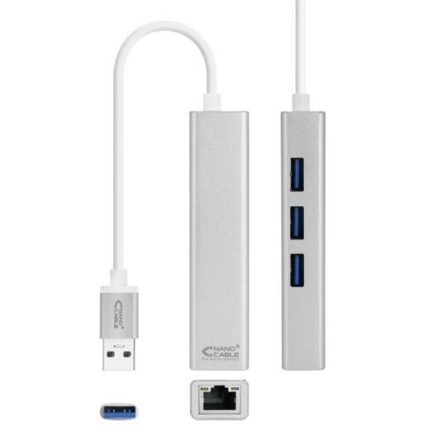 art_nan-adp20102003200403_1-1 Hub USB 3.0 Nanocable 10.03.0403/ 3xUSB/ 1xRJ45/ Gris