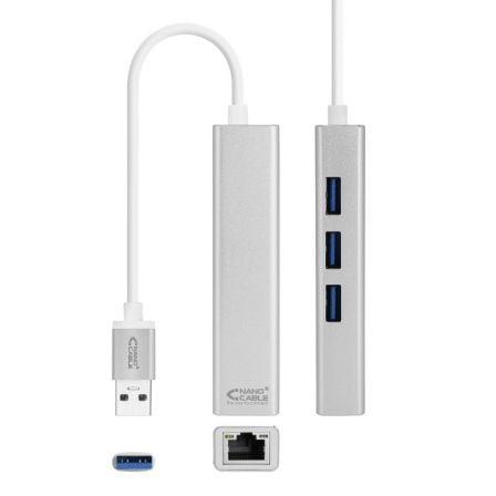 art_nan-adp20102003200403_1 Hub USB 3.0 Nanocable 10.03.0403/ 3xUSB/ 1xRJ45/ Gris