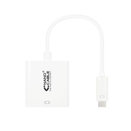 art_nan-adp20102016204102_1 Conversor Nanocable 10.16.4102/ USB Tipo-C Macho - HDMI Hembra/ 15cm/ Blanco