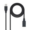 art_nan-cab20102001200902-bk_1-1 Cable Alargador USB 3.0 Nanocable 10.01.0902-BK/ USB Macho - USB Hembra/ 2m/ Negro