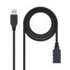 art_nan-cab20102001200903-bk_1-1 Cable Alargador USB 3.0 Nanocable 10.01.0903-BK/ USB Macho - / USB Hembra/ 3m/ Negro