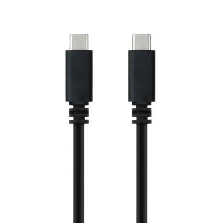 art_nan-cab20102001202301-l150_1 Cable USB 2.0 Tipo-C Nanocable 10.01.2301-L150/ USB Tipo-C Macho - USB Tipo-C Macho/ 480Mbps/ 1.5m/ Negro