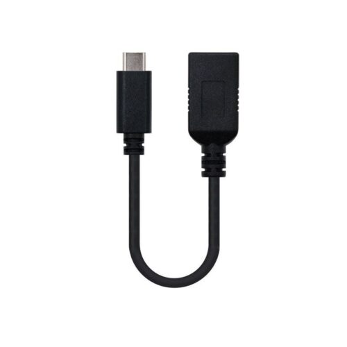 art_nan-cab20102001204201_1-1 Cable USB 3.1 Nanocable 10.01.4201/ USB Tipo-C Macho - USB Hembra/ 15cm/ Negro