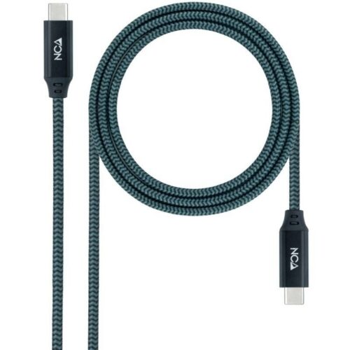 art_nan-cab20102001204301-l150-comb_1-1 Cable USB 3.2 Tipo-C Nanocable 10.01.4301-L150-COMB/ USB Tipo-C Macho - USB Tipo-C Macho/ Hasta 100W/ 1.5m/ Gris y Negro