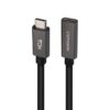 art_nan-cab20102001204402_2 Cable Alargador USB 3.2 Nanocable 10.01.4402/ USB Tipo-C Macho - USB Tipo-C Hembra/ 2m/ Negro