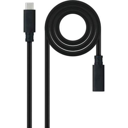 art_nan-cab20102001204501-l150_1 Cable Alargador USB Tipo-C 3.2 Nanocable 10.01.4501-L150/ USB Tipo-C Macho - USB Tipo-C Hembra/ 1.5m/ Negro