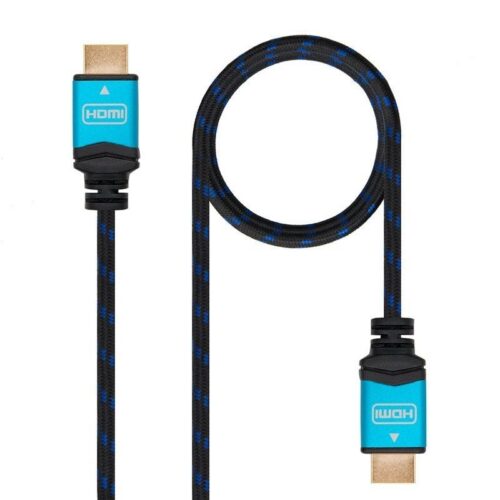 art_nan-cab20102015203701_1-1 Cable HDMI 2.0 4K Nanocable 10.15.3701/ HDMI Macho - HDMI Macho/ 1m/ Negro/ Azul
