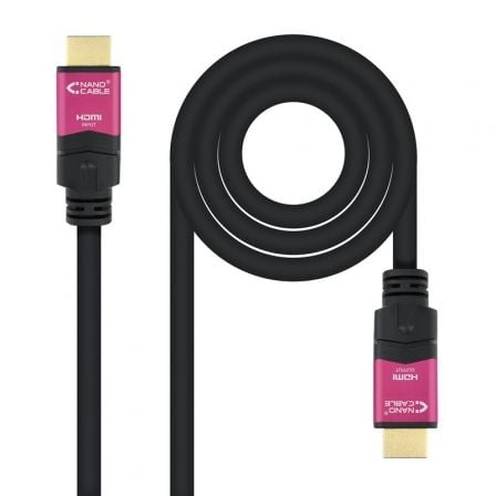 art_nan-cab20102015203715_1 Cable HDMI 2.0 4K Nanocable 10.15.3715/ HDMI Macho - HDMI Macho/ 15m/ Negro