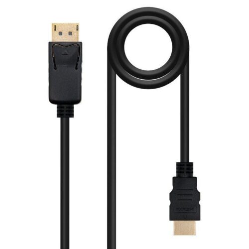 art_nan-cab20102015204303_1-1 Cable Conversor Nanocable 10.15.4303/ DisplayPort Macho - HDMI Macho/ 3m/ Negro