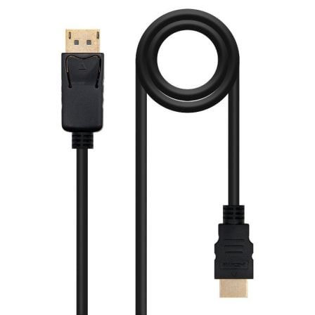 art_nan-cab20102015204303_1 Cable Conversor Nanocable 10.15.4303/ DisplayPort Macho - HDMI Macho/ 3m/ Negro