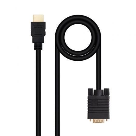 art_nan-cab20102015204348_1 Cable Conversor Nanocable 10.15.4348/ HDMI Macho - VGA Macho/ 1.8m/ Negro